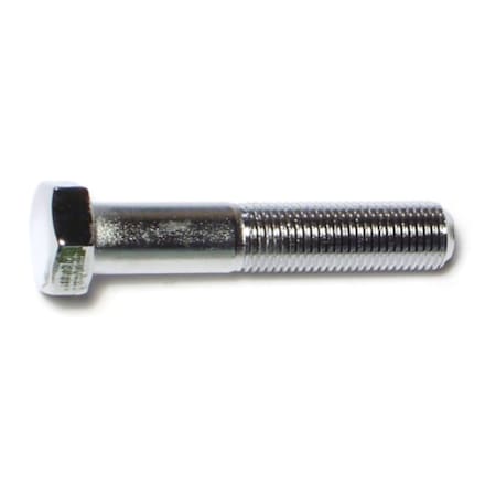 Midwest Fastener Grade 5, 3/8"-24 Hex Head Cap Screw, Chrome Plated Steel, 2 in L, 10 PK 75306